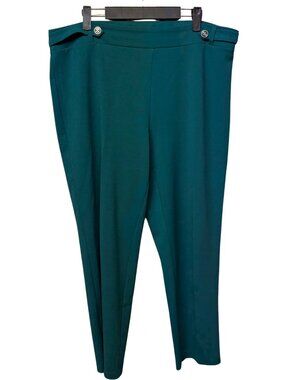 Women's Straight-Leg Pull-On Pants in Teal